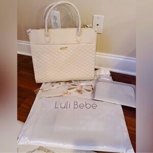 NEW Luli Bebe Diaper Bag - cream - tote bag